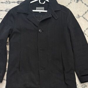 Johnston & Murphy Black Pea Coat